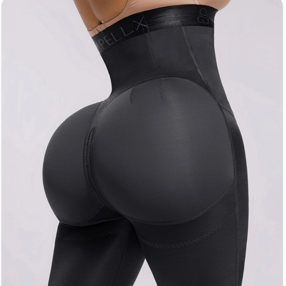 High-Waist Black Butt Lifter Shapewear Leggings